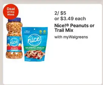 Walgreens Nice! Peanuts or Trail Mix offer