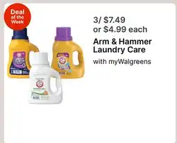Walgreens Arm & Hammer Laundry Care offer