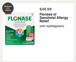 Walgreens Flonase or Sensimist Allergy Relief offer