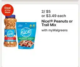 Walgreens Nice! Peanuts or Trail Mix offer