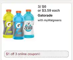 Walgreens Gatorade offer