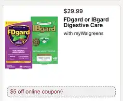 Walgreens FDgard or IBgard Digestive Care offer