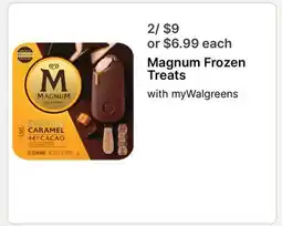 Walgreens Magnum Frozen Treats offer