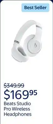 Walmart Beats Studio Pro Wireless Headphones - Matte White offer