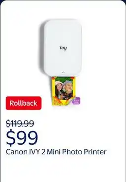 Walmart Canon IVY2 Pure White offer