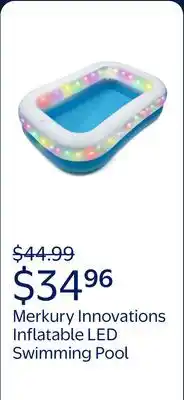 Walmart Merkury Innovations HGLO 6 ft Inflatable LED Swimming Pool, Multi-Colored Light offer