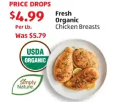 Aldi Fresh Organic Chicken Breasts offer