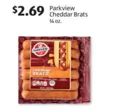 Aldi Parkview Cheddar Brats offer