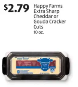 Aldi Happy Farms Extra Sharp Cheddar or Gouda Cracker Cuts offer