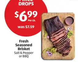Aldi Fresh Seasoned Brisket offer