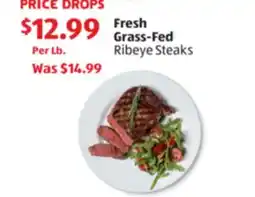 Aldi Grass-Fed Ribeye Steaks offer