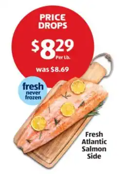 Aldi Fresh Atlantic Salmon Side offer