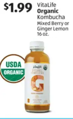 Aldi VitaLife Organic Kombucha offer