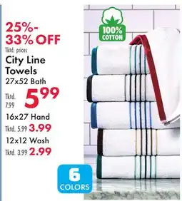 Boscov's City Line Towels offer