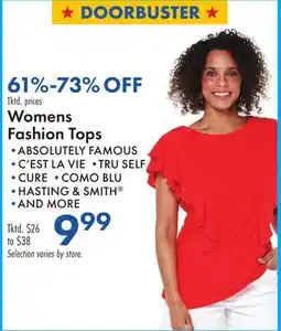 Boscov's Womens Fashion Tops offer