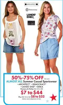 Boscov's ALMOST ALL Summer Casual Sportswear offer