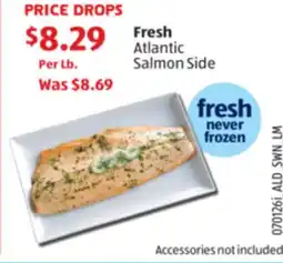 Aldi Fresh Atlantic Salmon Side offer