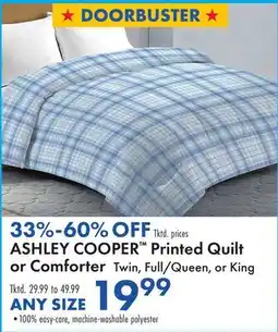 Boscov's ASHLEY COOPER Printed Quilt or Comforter offer