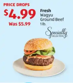 Aldi Specially Selected Fresh Wagyu Ground Beef offer