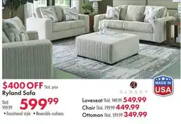 Boscov's Ryland Sofa offer