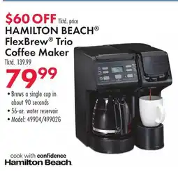 Boscov's HAMILTON BEACH FlexBrew Trio Coffee Maker offer