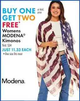 Boscov's Womens MODENA Kimonos offer
