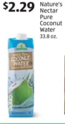 Aldi Nature's Nectar Pure Coconut Water offer