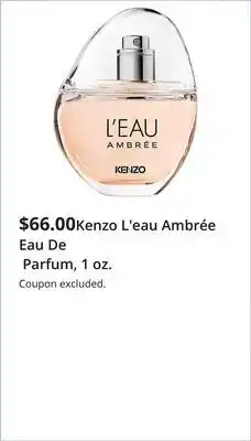 JC Penney Kenzo L'eau Ambrée Eau De Parfum, 1 oz offer