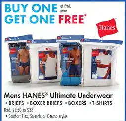Boscov's Mens HANES Ultimate Underwear offer