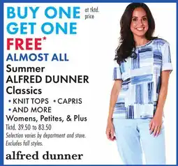Boscov's ALMOST ALL Summer ALFRED DUNNER Classics offer