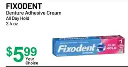Health Mart FIXODENT Denture Adhesive Cream offer
