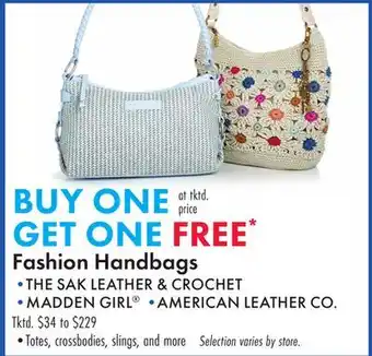 Boscov's Fashion Handbags offer
