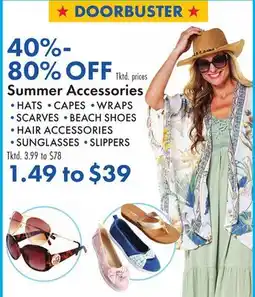 Boscov's Summer Accessories offer
