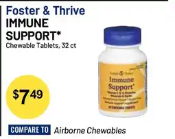 Health Mart Foster & Thrive IMMUNE SUPPORT Chewable Tablets offer