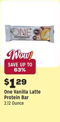 Grocery Outlet Vanilla Latte Protein Bar offer