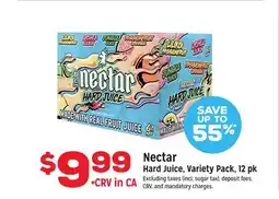 Grocery Outlet CA Nectar Hard Juice, Variety Pack offer