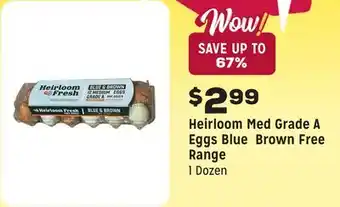 Grocery Outlet Blue Brown Free Range offer