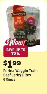 Grocery Outlet Waggin Train Beef Jerky Bites offer