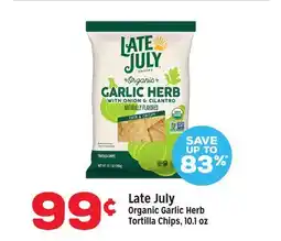 Grocery Outlet Late July Organic Garlic Herb Tortilla Chips offer