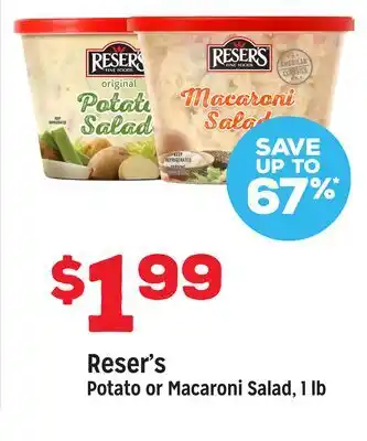 Grocery Outlet Reser's Potato or Macaroni Salad offer