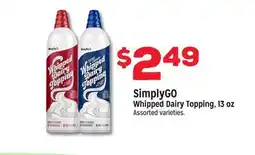 Grocery Outlet SimplyGO Whipped Dairy Topping offer