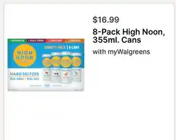 Walgreens 8-Pack High Noon offer