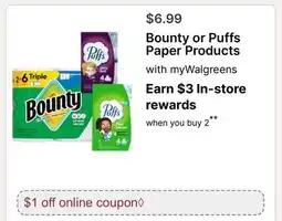 Walgreens Paper Products offer