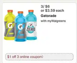 Walgreens Gatorade offer