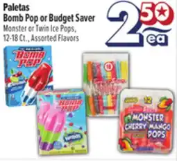 El Super Paletas Bomb Pop or Budget Saver offer