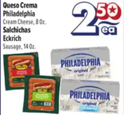 El Super Philadelphia, 8 Oz. Eckrich Sausage, 14 Oz offer
