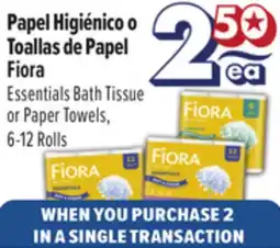 El Super Essentials Bath Tissue or Paper Towels offer