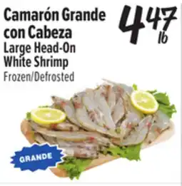 El Super Large Head-On White Shrimp offer
