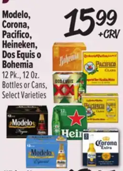 El Super Modelo, Corona, Pacifico, Heineken, Dos Equis o Bohemia offer