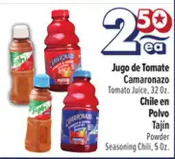El Super Tomato Juice, 32 Oz. Seasoning Chili, 5 Oz offer
